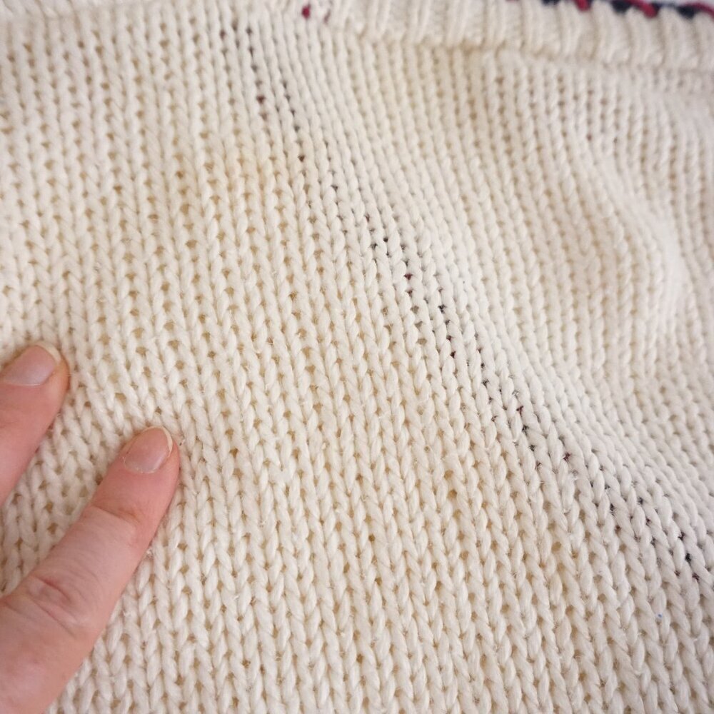 Huntington Ridge Hand Knit Cable Cardigan Preppycore Old Money Cottagecore M - Picture 12 of 12